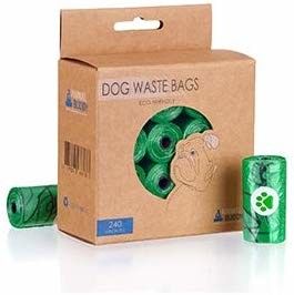 100 sacs biodégradables de dunette de chien, sacs biodégradables de déchets de litière du chat