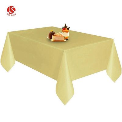 54 inch x 108 inch Premium Plastic  Tablecloth Rectangle Waterproof Outdoor Table Cover