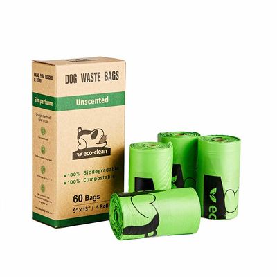 Produits compostables de 100% pour sac de déchets de preuve de fuite de sacs de dunette de chien de chiens le grand avec le support d'os