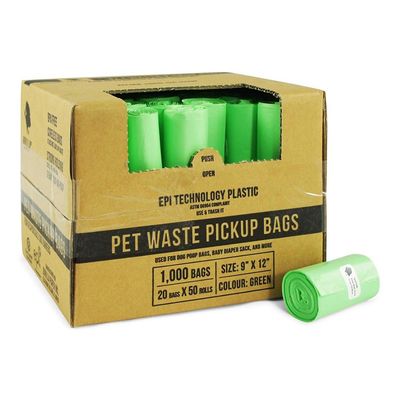 Produits compostables de chien de 00% pour sac de déchets de preuve de fuite de sacs de dunette de chiens le grand
