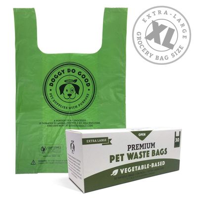Sacs biodégradables de dunette de chien d'Unscented, sacs compostables de dunette de chien avec des poignées