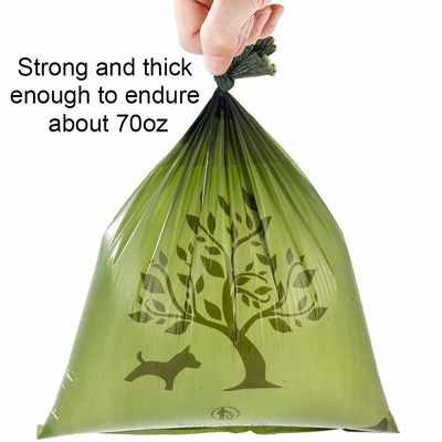 Sacs compostables écologiques de déchets de chien, sacs en plastique biodégradables de chien de 100%