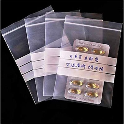 Le zip-lock imperméable imprimable met en sac la représentation élevée de cachetage pour le stockage médical de pilules