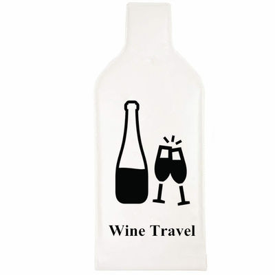 Le double vin en plastique zip-lock d'enveloppe de bulle met en sac réutilisable pour le voyage