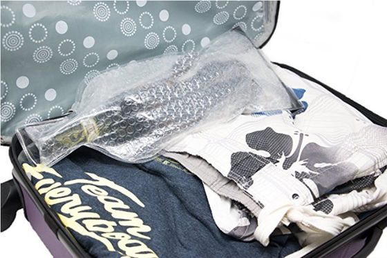 Le vin recyclable d'enveloppe de bulle met en sac/les douilles enveloppe de bulle pour des bouteilles