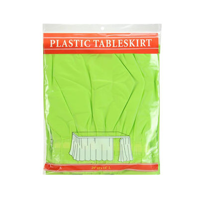 Jupes en plastique jetables hérissées de Tableau avec la ligne adhésive intégrée