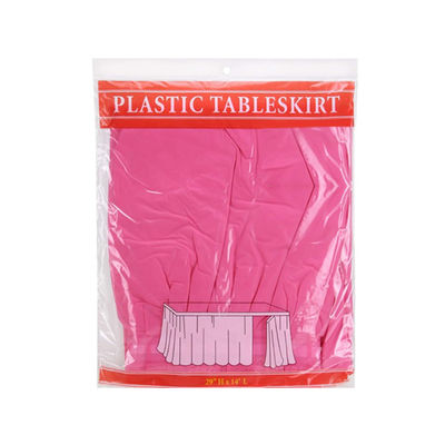 Jupes en plastique jetables extérieures lisses de Tableau pour la décoration de approvisionnement de Tableau