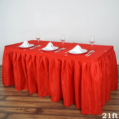 Tableau jetable rouge de corail bordant pour la fête d'anniversaire/banquet