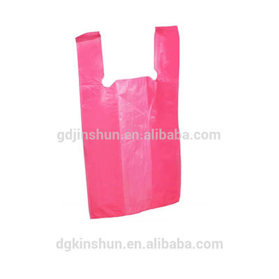 2017 Eco Friendly Customized Logo Non Woven print plastic t shirt shopping bag