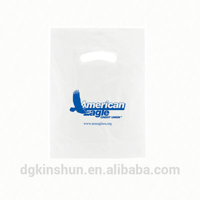 Logo fait sur commande réutilisable en plastique de sac à provisions de LDPE/HDPE pour l'épicerie/boutique