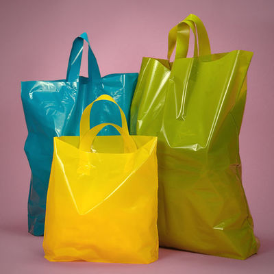 Sacs à provisions réutilisables de logo fait sur commande de couleur solide, sacs de transporteur compostables de magasin