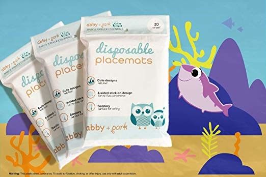 le bébé employant les placemats jetables en plastique imprimés a adapté la publicité décorative aux besoins du client de logo pour des enfants