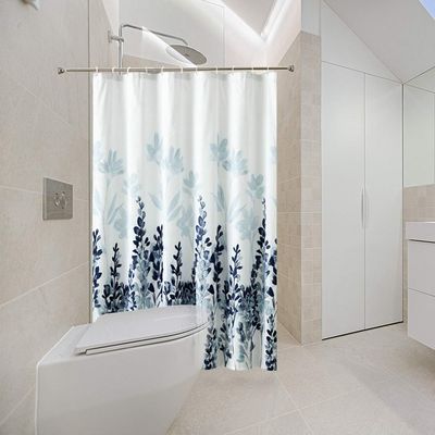 Revêtement de rideau en douche de polyester de salle de bains de Walmart pour le rideau en douche de luxe de salle de bains