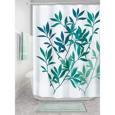 La salle de bains de Walmart laisse les rideaux en douche épais imperméables en plastique de fenêtre avec des crochets