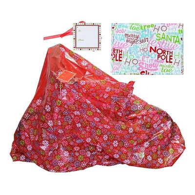 Sacs en plastique colorés adaptés aux besoins du client d'enveloppe de cadeau, sacs enormes à Noël