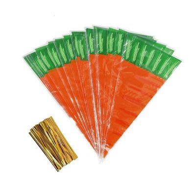 Sacs doux de cône de cellophane avec la conception de carotte