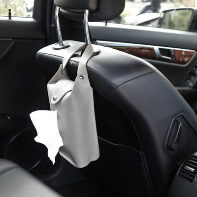 support en cuir portatif de boîte de tissu pour l'organisateur de wagon couvert de tissu de serviette de voiture rendre votre voiture propre et rangée