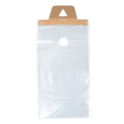 Le cintre imperméable et sûr clair en plastique de bouton de porte met en sac de poly sacs de Newspapaer