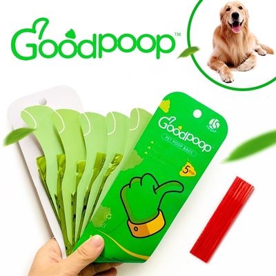 Produits biodégradables d'EPI pour le sac vert réutilisable compostable de dunette de déchets de chien de chiens avec le support