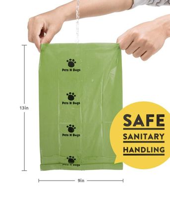 Les déchets faits sur commande de chienchien de poo de 100% de holer écologique compostable de sac mettent en sac avec le distributeur