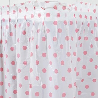 La coutume a imprimé le produit hydrofuge de jupes de Tableau avec le modèle de point rose de polka