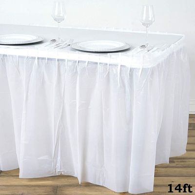 L'événement simple moderne de partie de tableskirt de place de style fournit la jupe de table de décoration