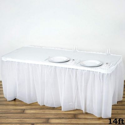 L'événement simple moderne de partie de tableskirt de place de style fournit la jupe de table de décoration