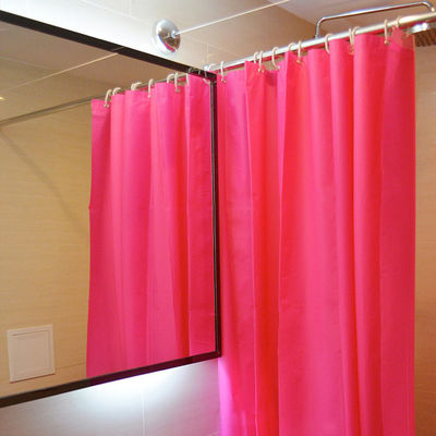 Nouvelles applications de fantaisie de salle de bains de couleur des rideaux en douche accrochants de plastique matériel de PEVA