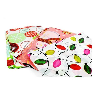 Sacs en plastique colorés recyclables d'enveloppe de cadeau pour l'emballage de présents d'extra large