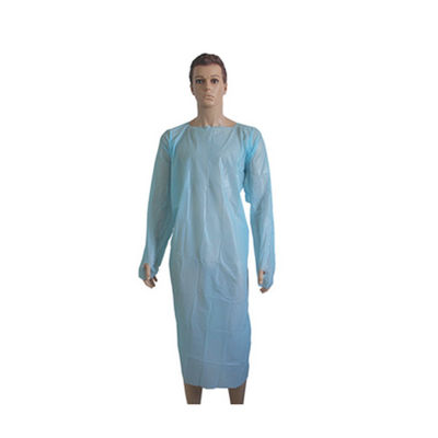 L'habillement matériel qui respecte l'environnement de CPE a fait la robe en plastique jetable d'isolement