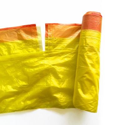 Sacs de déchets jetables en plastique de LDPE de PE de sac de déchets de cordon