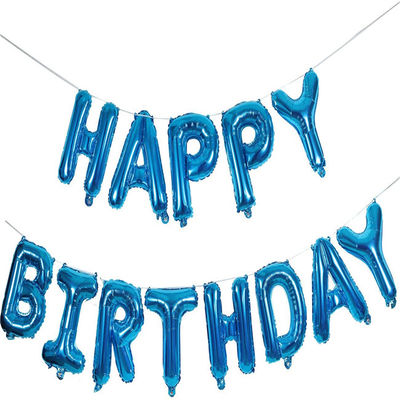 Or papier d'aluminium la bannière de ballons de joyeux anniversaire pour la décoration de fête d'anniversaire